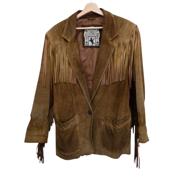 Winlet Jackets & Blazers - Winlet Western Cowgirl Vintage Fringe Leather Jacket - damaged see pics